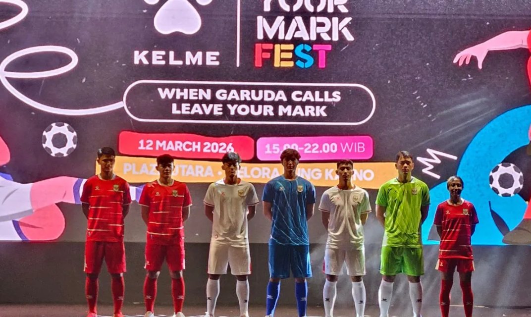 Kelme Resmi Jersi Baru Timnas Indonesia Stadion Bung Karno