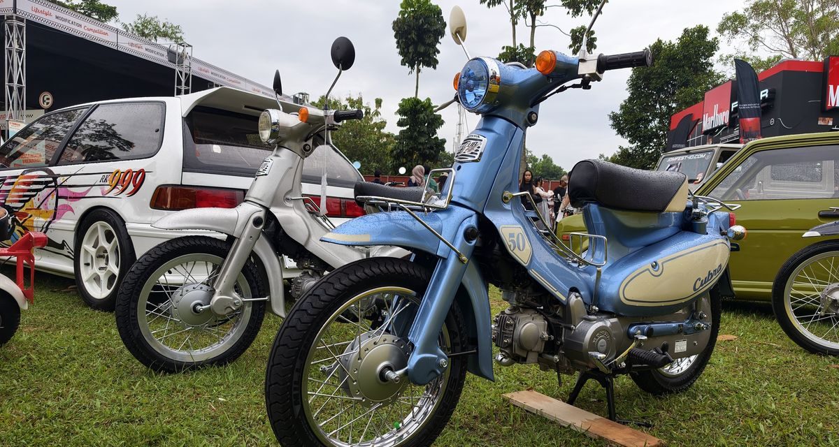 Honda Little Cubra Langka Jadi Sorotan di BBQ Ride Bandung