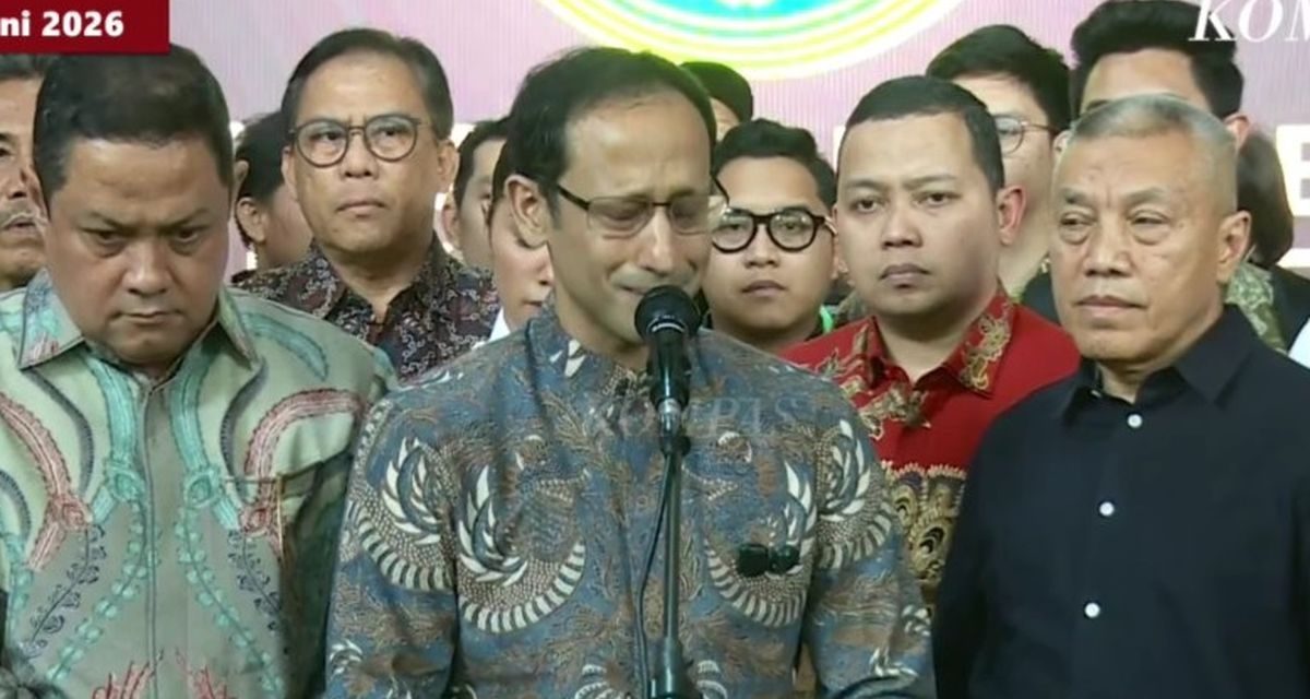 Tangis Nadiem Makarim Pecah Usai Vonis 10 Tahun Penjara