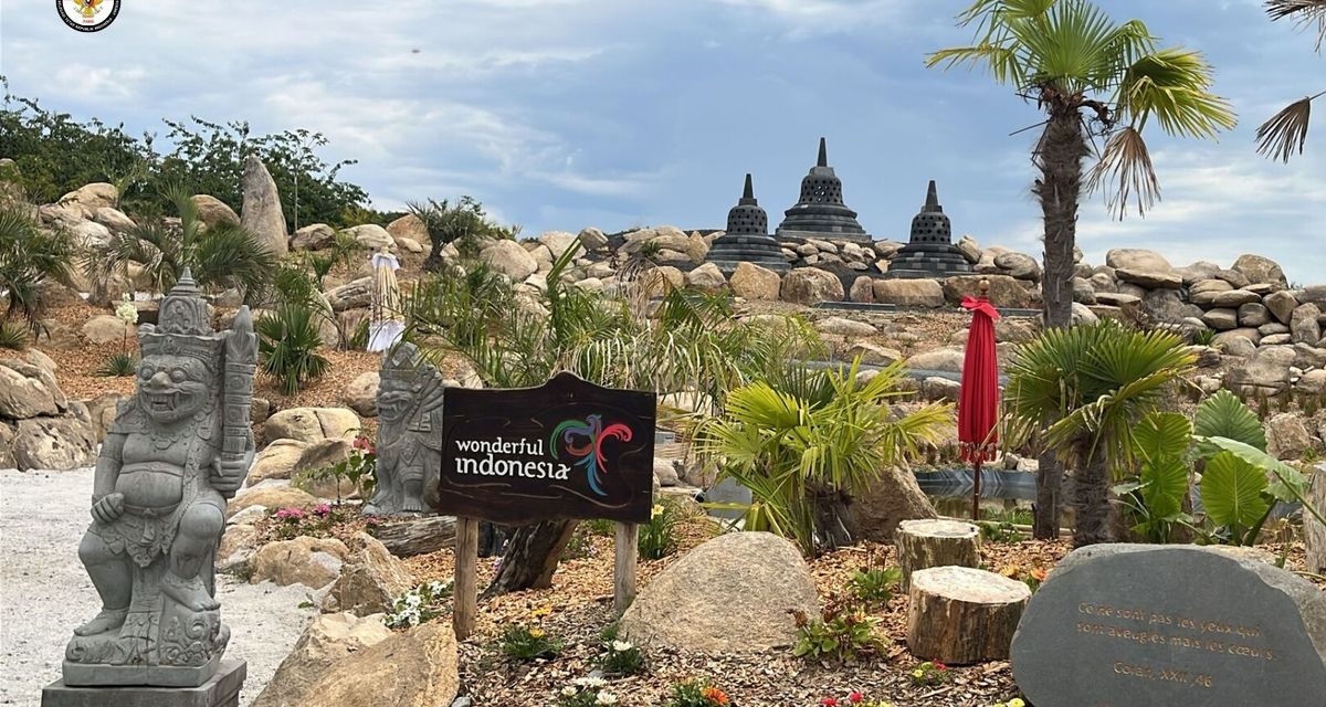 Taman Indonesia Terbesar di Perancis Resmi Dibuka, Tampilkan Keindahan Budaya Nusantara