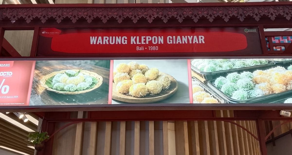 Klepon Gianyar Sejak 1980, Kuliner Legendaris Bali dengan Isian Gula Cair