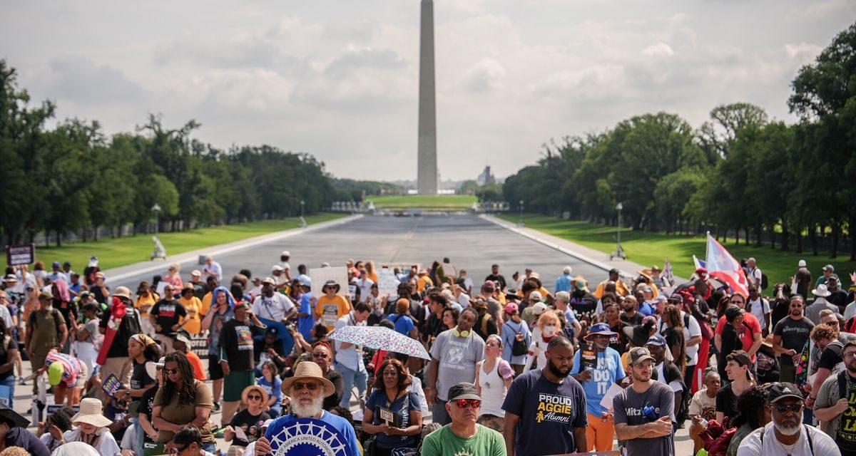 Ribuan Warga AS Gelar March on Washington 2026, Serukan Perlindungan Hak Pilih