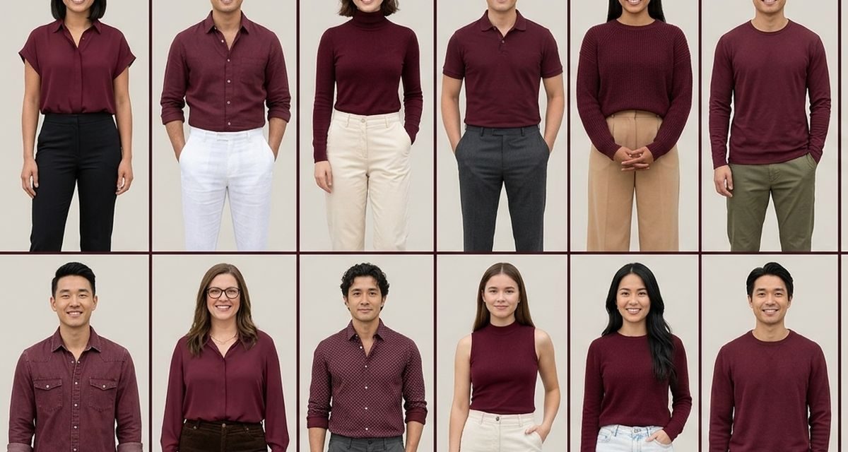 Baju Maroon Cocok dengan Celana Warna Apa? Ini Pilihan Terbaik untuk Tampil Elegan